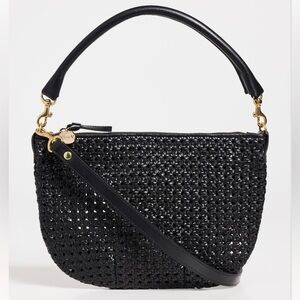 Clare V. Black Rattan Petit Moyen NWT
